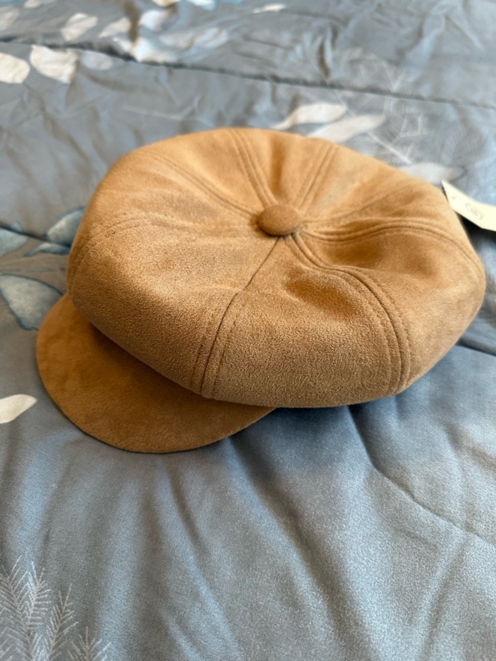 NWTS Women’s No Boundaries Tan Suede-Textured Baker Hat One Size - Picture 7 of 7